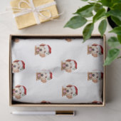 Zwirn-Papier der goldenen Weihnachtsweihe Seidenpapier (Geschenk)