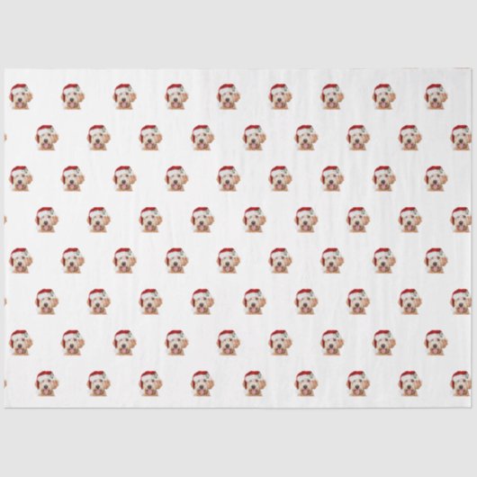 Zwirn-Papier der goldenen Weihnachtsweihe Seidenpapier (Vorderseite)