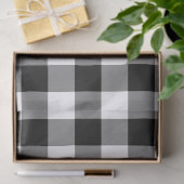 Zwirn-Papier für schwarze und weiße Gingham-Muster Seidenpapier (Geschenk)