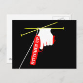 Zwirn Postkarte (Vorne/Hinten)