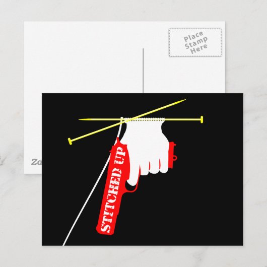 Zwirn Postkarte (Vorne/Hinten)