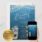 Zwirnbeleuchtung | Rustikale Brauerei Hochzeit Einladung