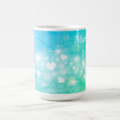 Zwirnen von Herzen Kaffeetasse (Mittel)