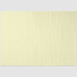 Zwirnpapier für Gelb und Weiß-Gingham-Muster Seidenpapier