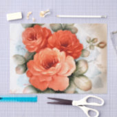 Zwirnpapier für Korallen-Rose Seidenpapier (Handwerk)