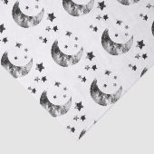 Zwirnpapier für Mond und Sterne Seidenpapier (Ausschnitt)