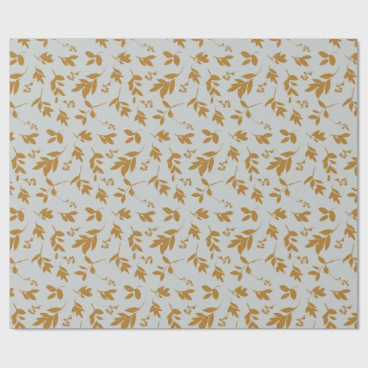 Zwirnpapier mit gelber Blattspitze Geschenkpapier (Flach)