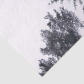 Zwirnpapier mit verschneiten Bäumen Seidenpapier (Detail)