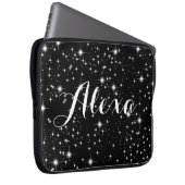 Zwirnsteine auf schwarz laptopschutzhülle (Vorne Rechts)