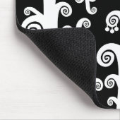 Zwirnsteine - schwarz mousepad (Ecke)