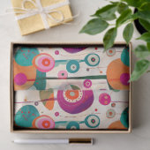 Zwirntpapier für lustige und farbenfrohe Kreise Seidenpapier (Geschenk)