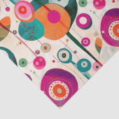 Zwirntpapier für lustige und farbenfrohe Kreise Seidenpapier (Detail)