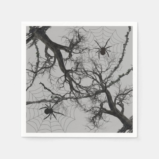 Zwirnweine und Spieglein Halloween Serviette (Vorderseite)