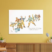 Zwischen 7 und 8 Uhr morgens. Leinwanddruck (Insitu (Wohnzimmer))