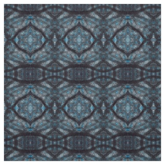 Zwischen blauer abstrakter Aquarellkunst Stoff (Muster)