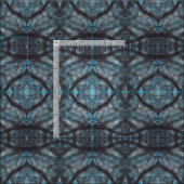 Zwischen blauer abstrakter Aquarellkunst Stoff (Kachel)