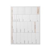 Zwischen Carpools Shabbos Menü Plan Notizblock (Rotiert)