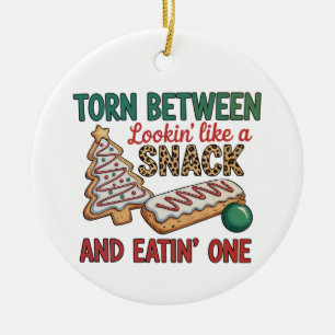 Zwischen dem Aussehen wie ein Snack und dem Verzeh Keramik Ornament