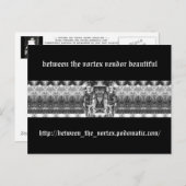 zwischen dem Vortex-Anbieter schön Postkarte (Vorne/Hinten)