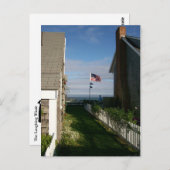 Zwischen den Hütten in Sconset Postkarte (Vorne/Hinten)