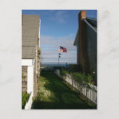 Zwischen den Hütten in Sconset Postkarte (Vorderseite)