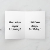 Zwischen den Löwen zum Geburtstag Karte (Innenseite)