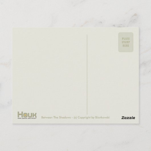 Zwischen den Schatten | Märchen Postkarte (Rückseite)