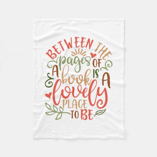 Zwischen den Seiten der Buchideen Fleecedecke (Vorderseite)