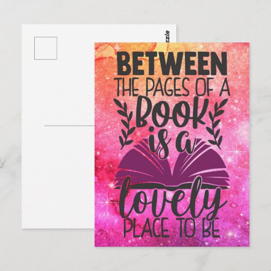 Zwischen den Seiten eines Buches Postkarte (Vorne/Hinten)