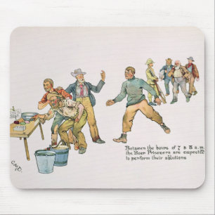 Zwischen den Stunden von 7 und 8 a.m. Mousepad