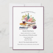 Zwischen den Weinen lesen, Club buchen Einladung (Vorderseite)