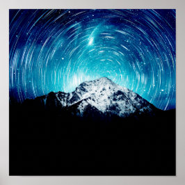 Zwischen der Galaxie und dem Berg Poster