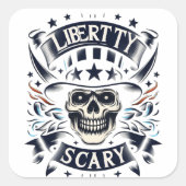 Zwischen Dunkelheit und Licht Quadratischer Aufkleber (Vorderseite)