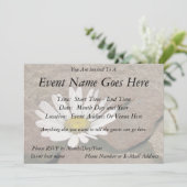 Zwischen einem Felsen und einem harten Platz Einladung (Stehend Vorderseite)