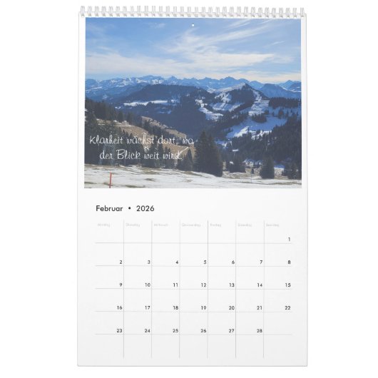 Zwischen Erde und Himmel – Naturkalender 2026 Kalender (Feb 2026)