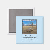 Zwischen Freunden... Magnet (Vorderseite/Rückseite)