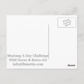 Zwischen Freunden Wildpferd Post Card Postkarte (Rückseite)