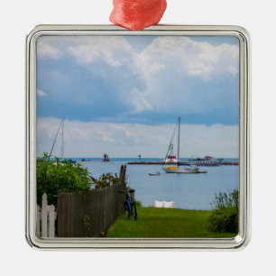 Zwischen Häusern Ornament Aus Metall