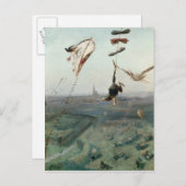 Zwischen Himmel und Erde, 1862 Postkarte (Vorne/Hinten)