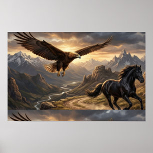 Zwischen Himmel und Stein Poster