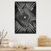Zwischen Linien und Dimensionen Poster (Küche)
