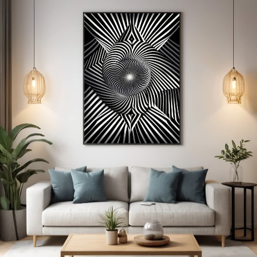 Zwischen Linien und Dimensionen Poster