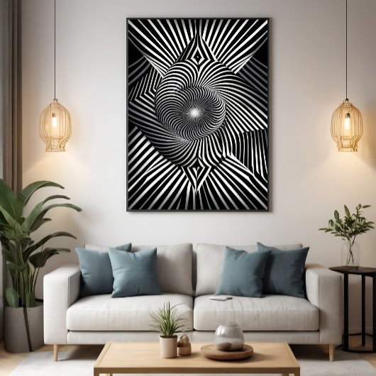 Zwischen Linien und Dimensionen Poster