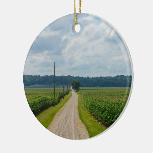 Zwischen Maisfeldern Keramik Ornament (Links)