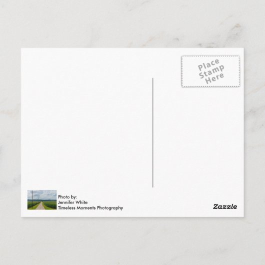 Zwischen Maisfeldern Postkarte (Rückseite)