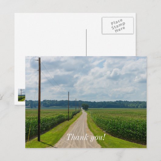 Zwischen Maisfeldern Postkarte (Vorne/Hinten)
