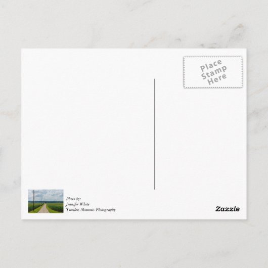 Zwischen Maisfeldern Postkarte (Rückseite)