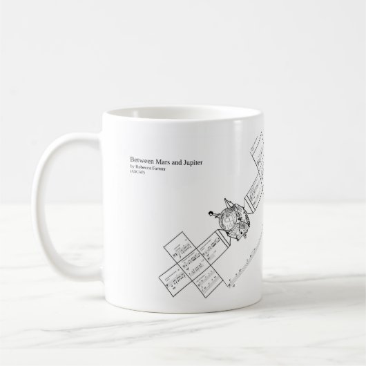 Zwischen Mars und Jupiter Kaffeetasse (Links)