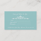 Zwischen modernem elegantem künstlerischem Berufli Terminkarte (Rückseite)