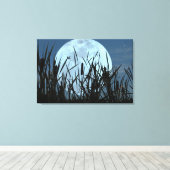 Zwischen Moon und Marsh Leinwand Print (Insitu (Holzboden))